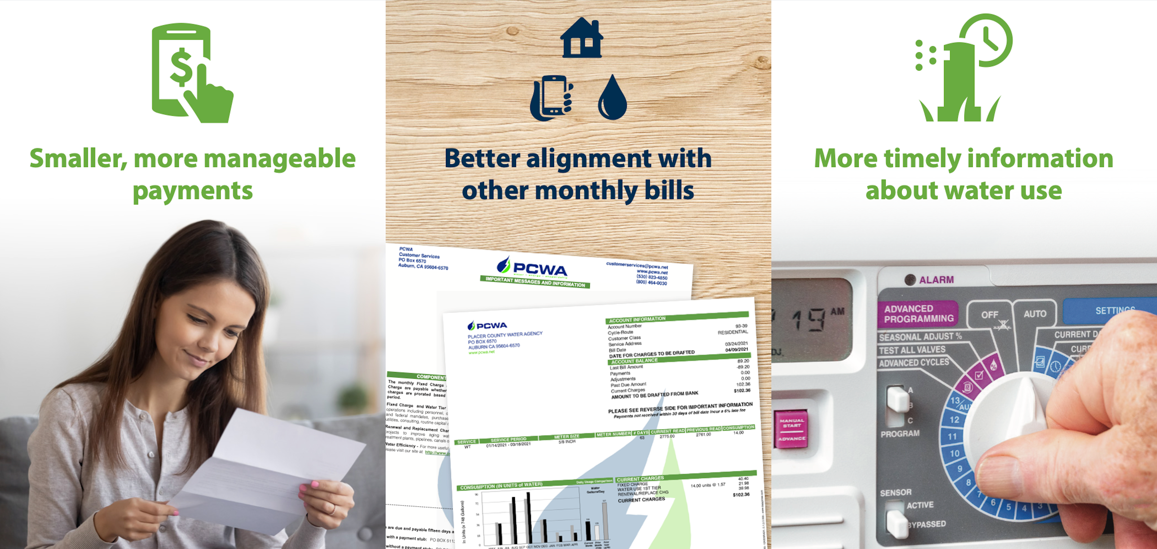 Monthly Billing Postcard graphic