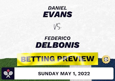 Daniel Evans vs. Federico Delbonis Predictions - May 1, 2022