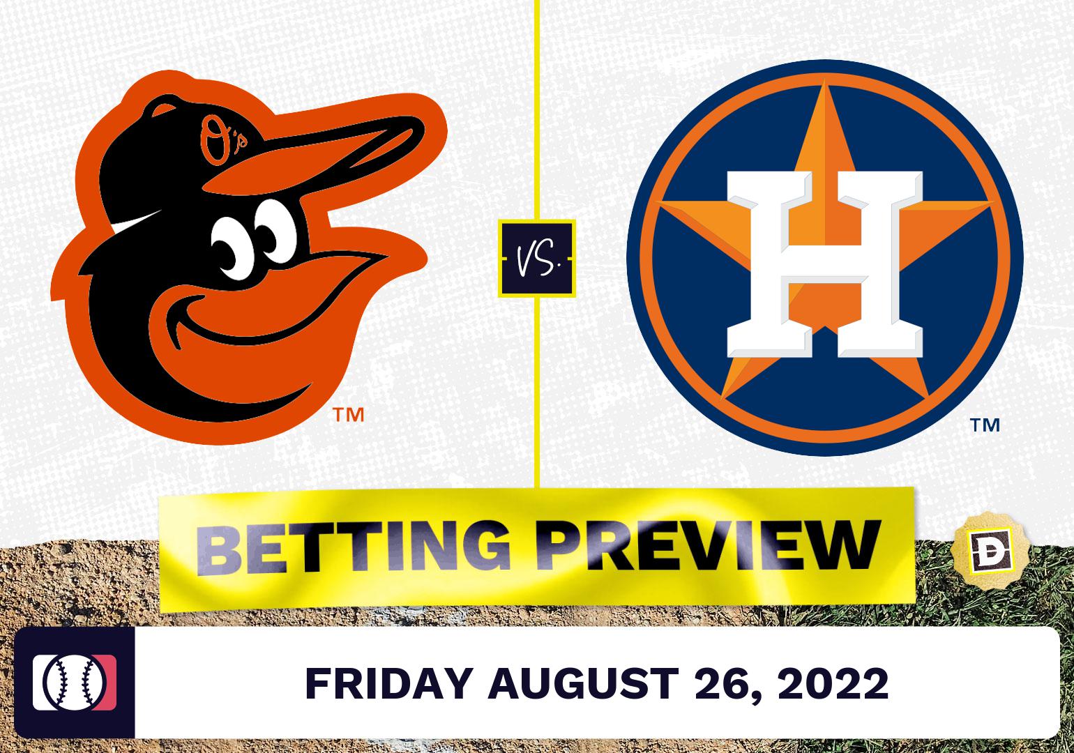 Orioles vs. Astros Prediction and Odds - Aug 26, 2022