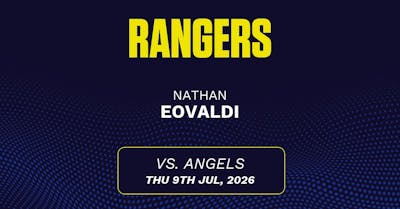 Nathan Eovaldi projections July 9: Strikeouts, outs, and earned runs vs. Angels [2026]