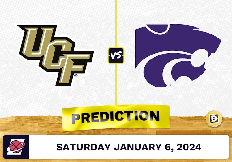 UCF vs. Kansas State Prediction, Odds, College Basketball Picks  [1/6/2024]