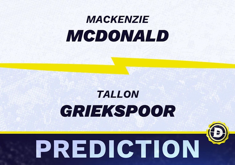Mackenzie McDonald vs. Tallon Griekspoor Prediction, Odds, Picks for French Open 2024