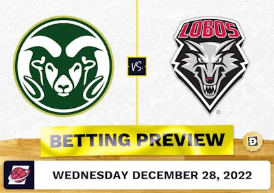 Colorado State vs. New Mexico CBB Prediction and Odds - Dec 28, 2022