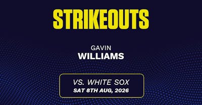 Gavin Williams projections August 8: Strikeouts, outs, and earned runs vs. White Sox [2026]