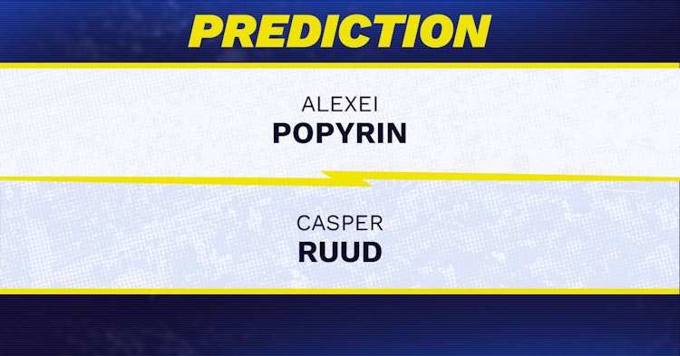 Alexei Popyrin vs Casper Ruud Tennis Prediction.