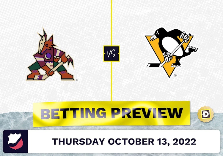 Coyotes vs. Penguins Prediction and Odds - Oct 13, 2022