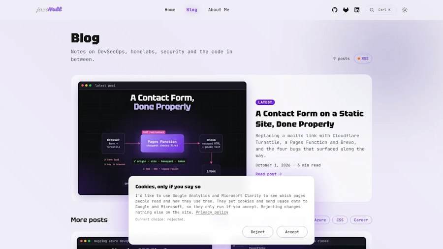 justNull — το προσωπικό μου portfolio 2