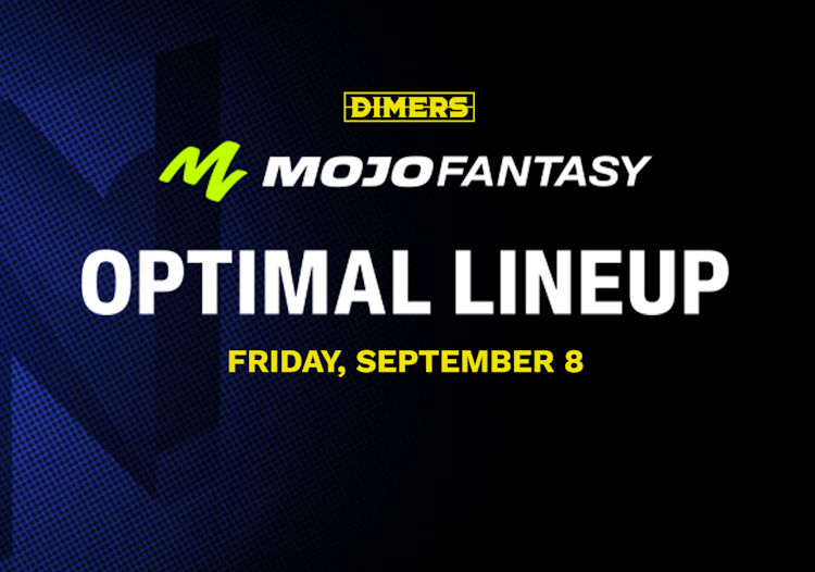 Mojo Fantasy Optimal Lineup - Friday, September 8