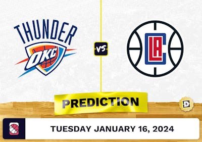 Oklahoma City Thunder vs. Los Angeles Clippers Prediction, Odds, NBA Picks [1/16/2024]