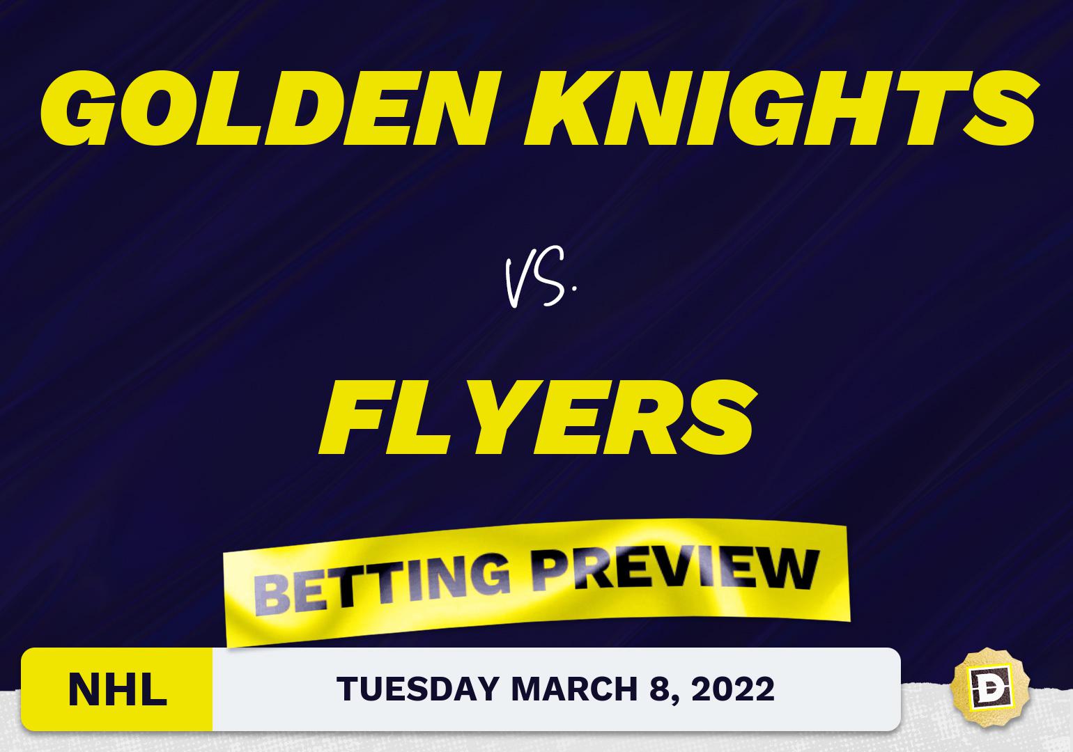 Golden Knights vs. Flyers Predictions and Odds - Mar 8, 2022