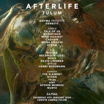 News: Afterlife take place at Tulum, January 9th 2017 – Clubbing Family