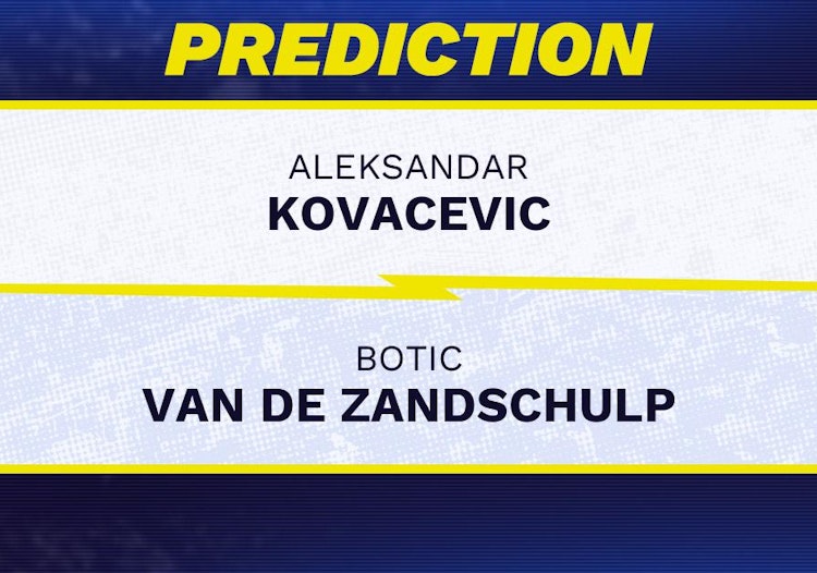 Aleksandar Kovacevic vs Botic Van de Zandschulp Tennis Prediction.