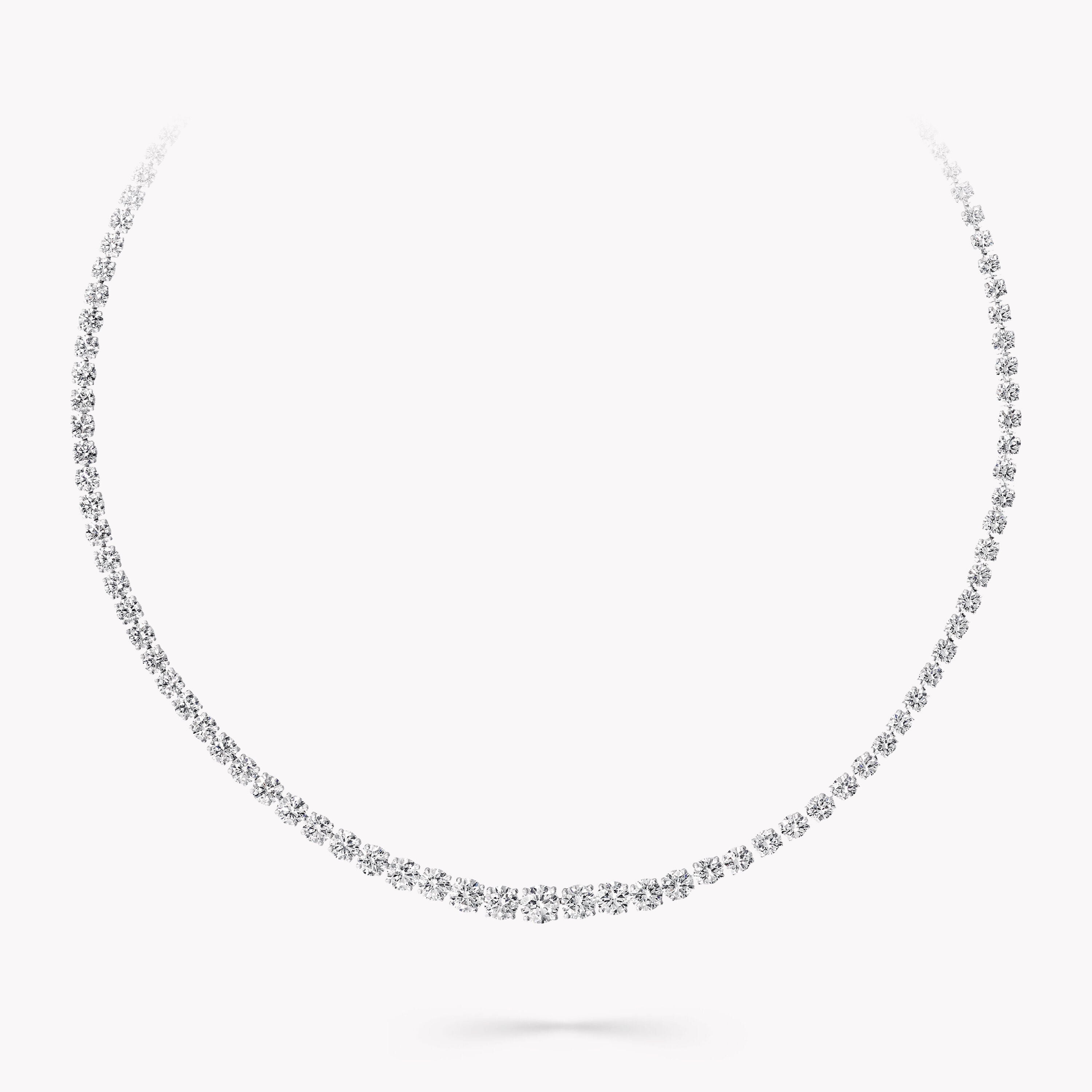MEORA Round Diamond Necklace DE/VS 18K