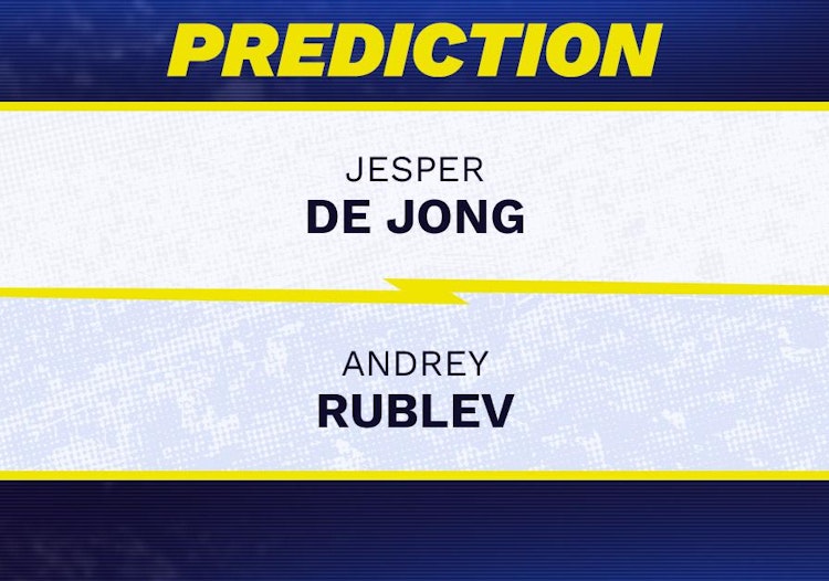 Jesper De Jong vs Andrey Rublev Tennis Prediction.