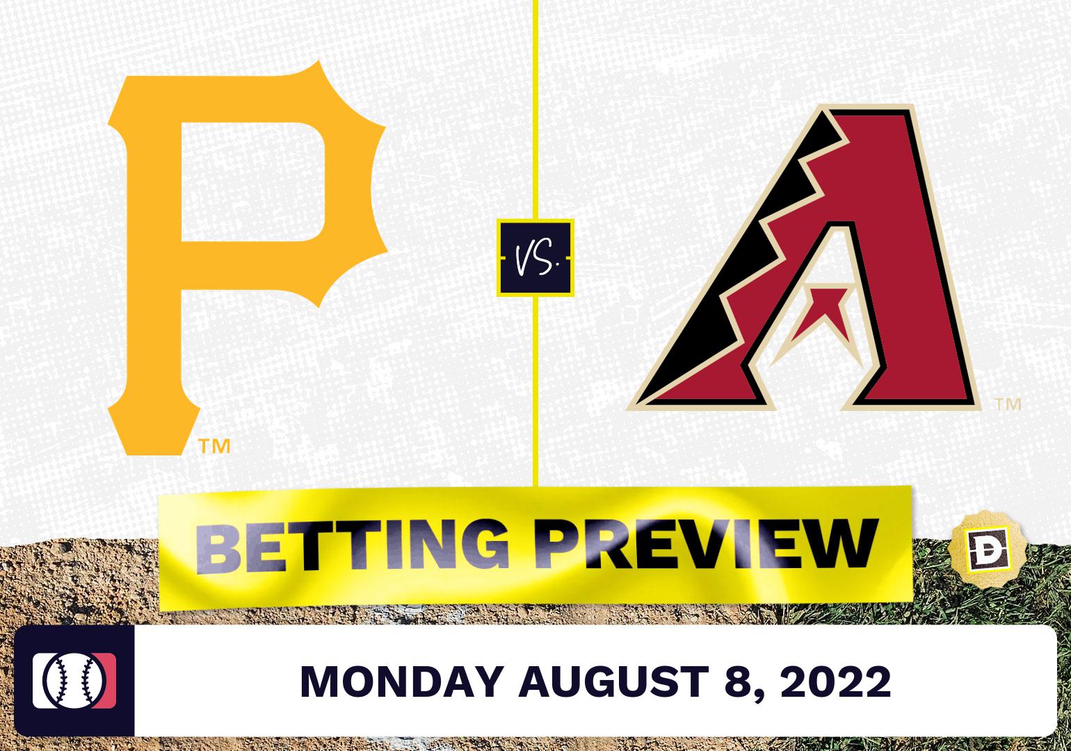 Pirates vs. Diamondbacks Prediction and Odds - Aug 8, 2022