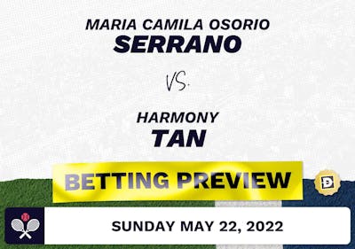 Maria Camila Osorio Serrano vs. Harmony Tan Predictions - May 22, 2022