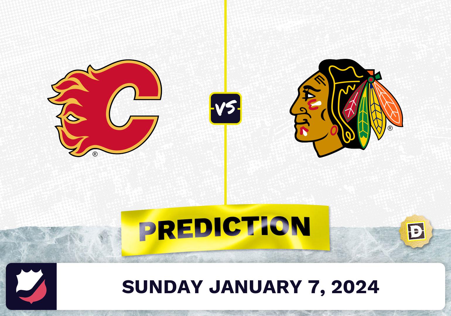 Calgary Flames vs. Chicago Blackhawks Prediction, Odds, NHL Picks  [1/7/2024]