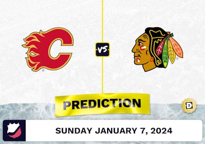 Calgary Flames vs. Chicago Blackhawks Prediction, Odds, NHL Picks  [1/7/2024]
