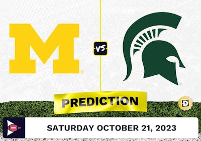 Michigan vs. Michigan State CFB Prediction and Odds - October 21, 2023