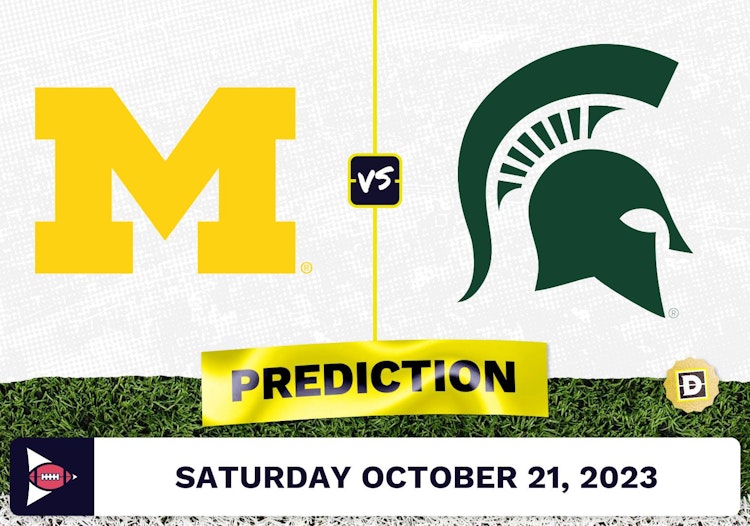 Michigan vs. Michigan State CFB Prediction and Odds - October 21, 2023