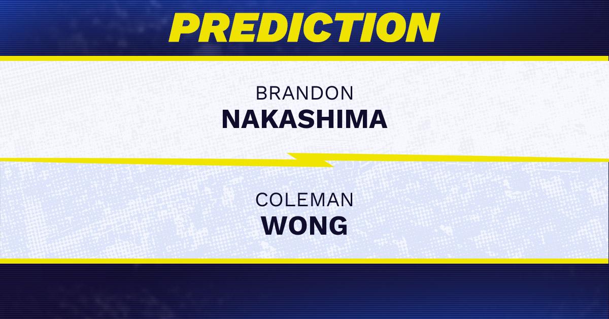 Brandon Nakashima vs Coleman Wong Tennis Prediction.