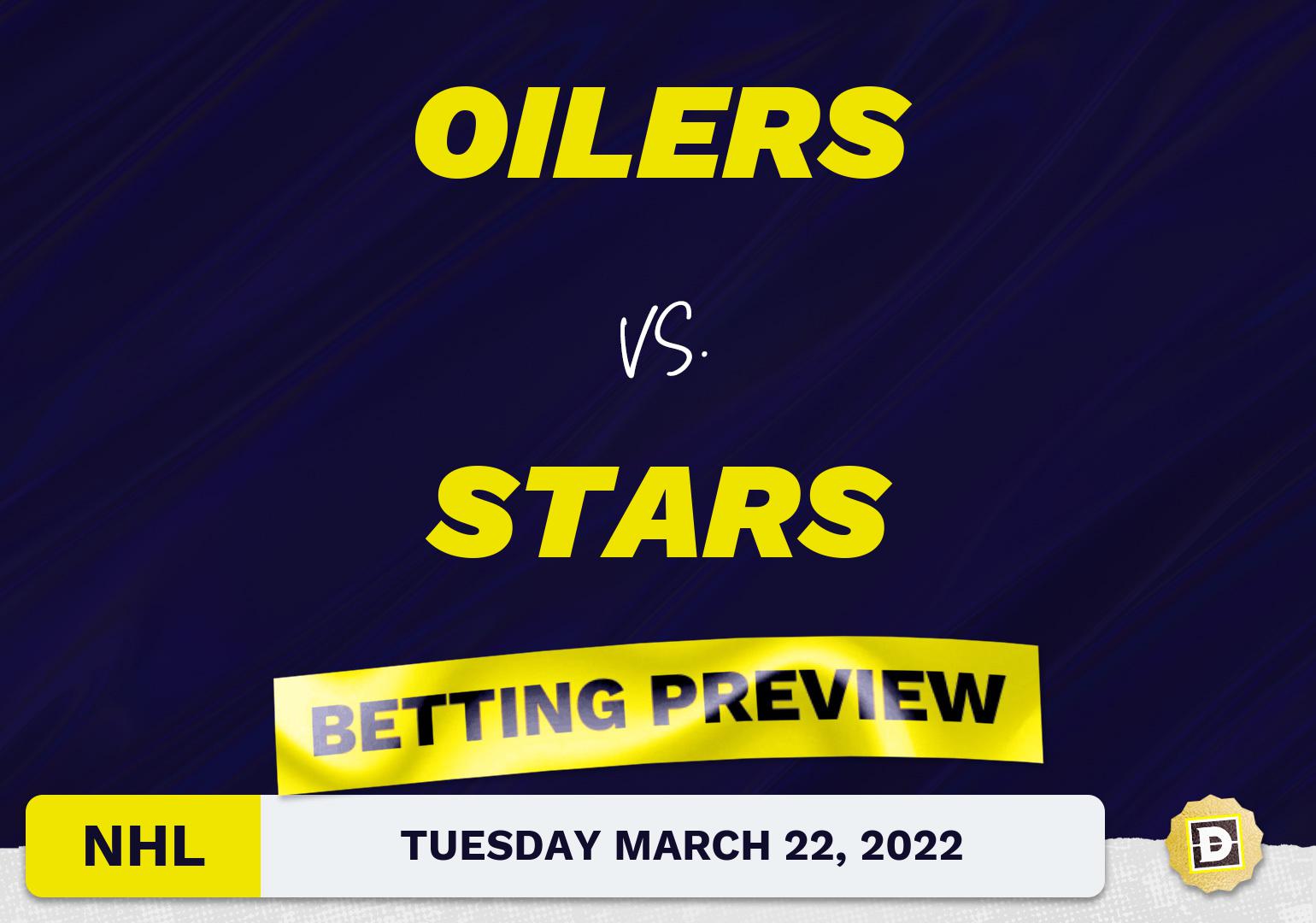 Oilers vs. Stars Predictions and Odds - Mar 22, 2022