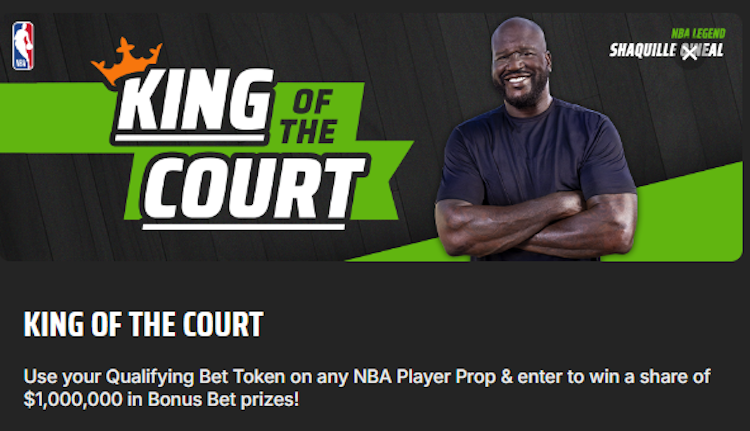 DraftKings promo, King of the Court, NBA picks