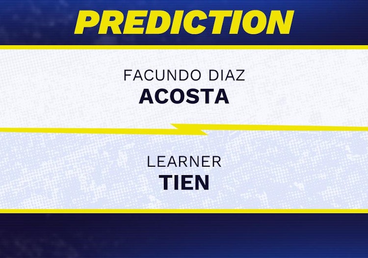 Facundo Diaz Acosta vs Learner Tien Tennis Prediction.