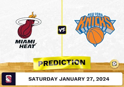 Miami Heat vs. New York Knicks Prediction, Odds, NBA Picks [1/27/2024]