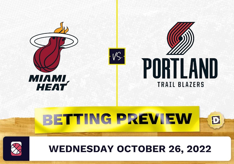 Heat vs. Trail Blazers Prediction and Odds - Oct 26, 2022