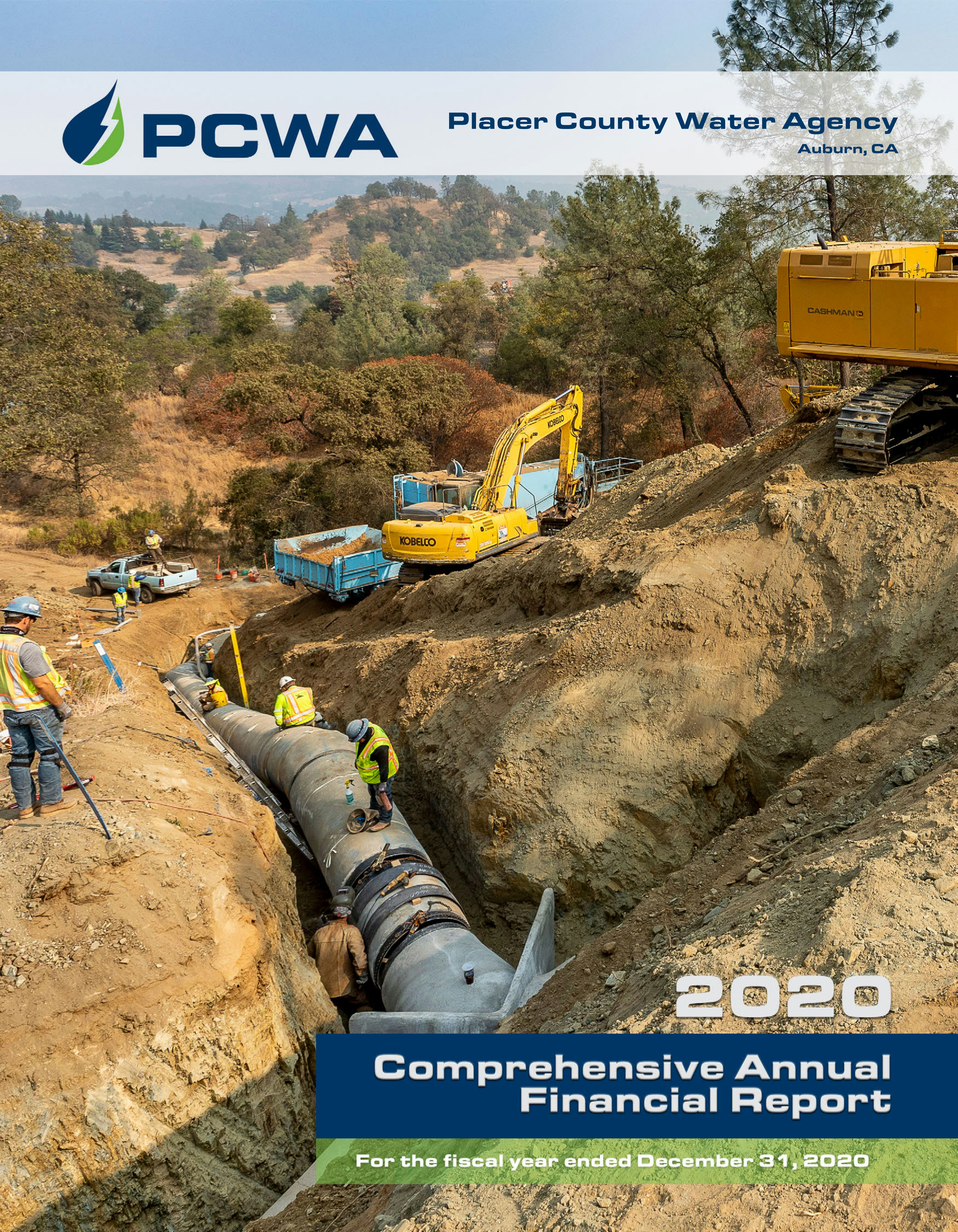 Annual Report Thumbnail and link for 2020 PCWA Annual Report pdf