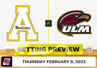 Appalachian State vs. Louisiana-Monroe CBB Prediction and Odds - Feb 9, 2023