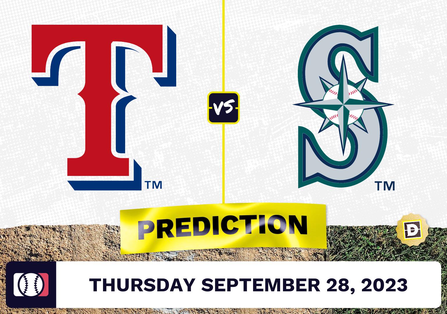 Rangers vs. Mariners Prediction for MLB Thursday [9/28/2023]