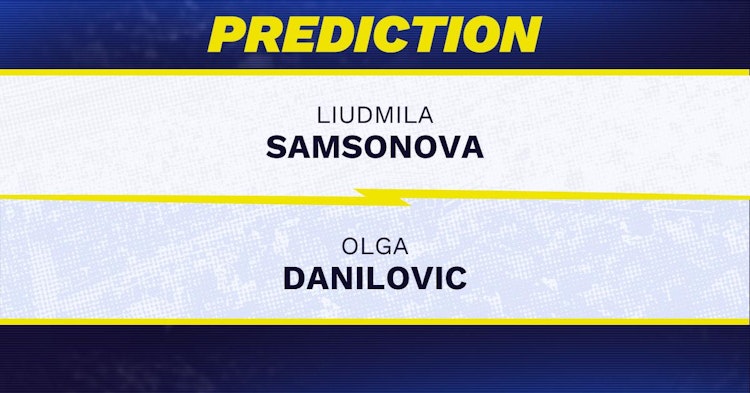 Liudmila Samsonova vs Olga Danilovic Tennis Prediction.