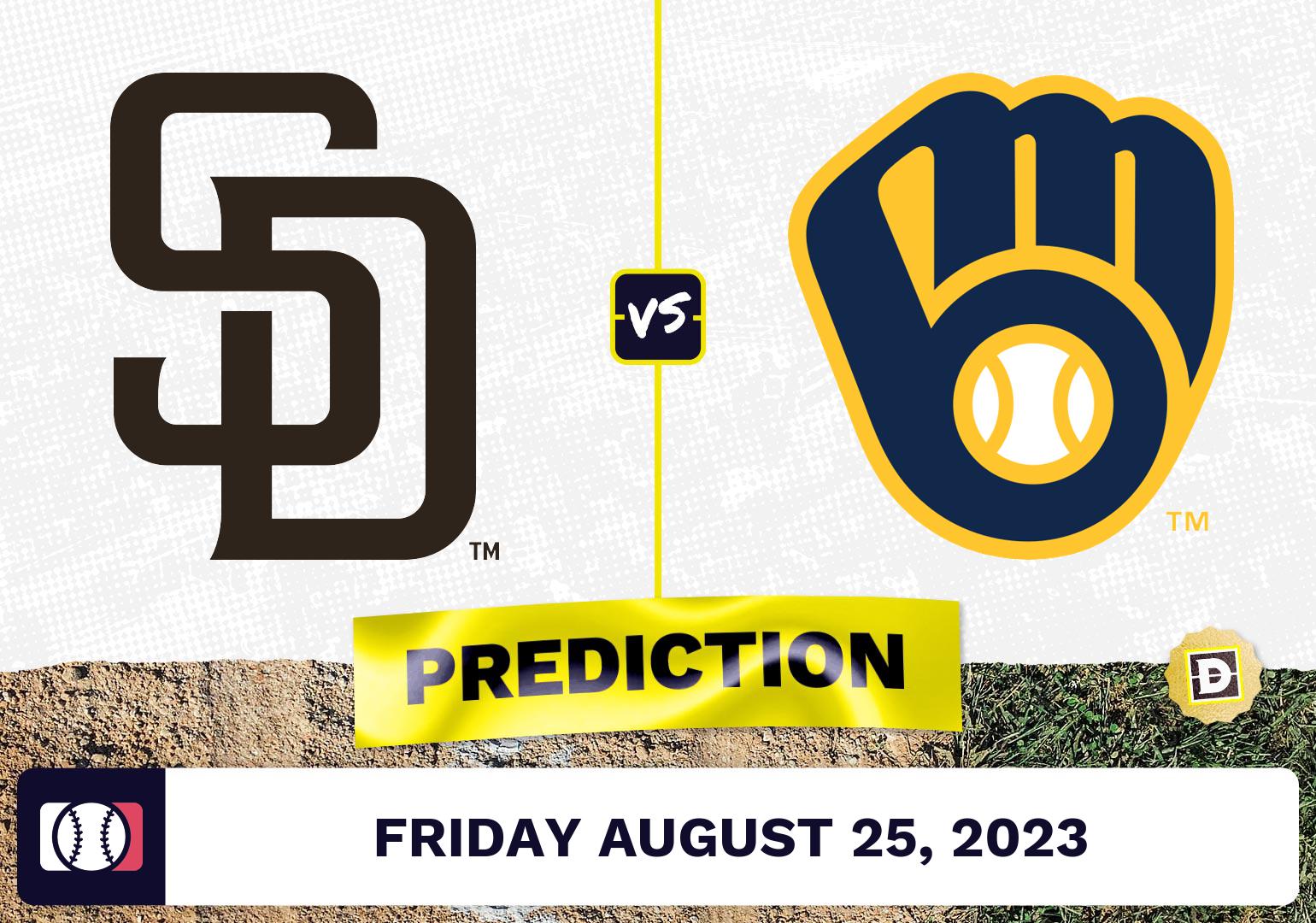 Padres vs. Brewers Prediction for MLB Friday [8/25/2023]