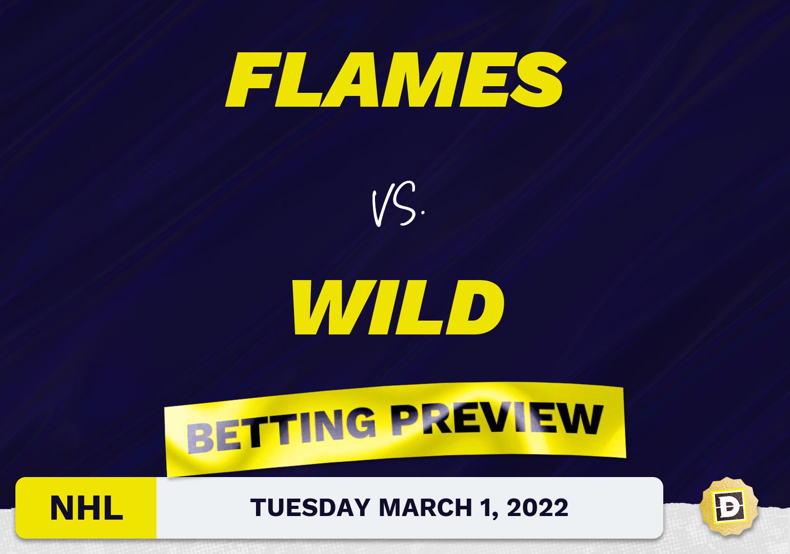 Flames vs. Wild Predictions and Odds - Mar 1, 2022