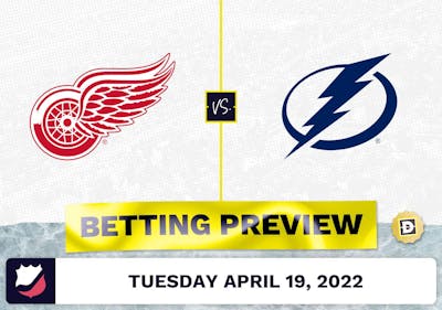Red Wings vs. Lightning Prediction and Odds - Apr 19, 2022