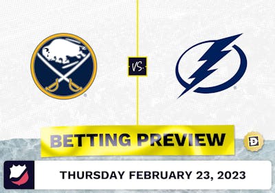 Sabres vs. Lightning Prediction and Odds - Feb 23, 2023