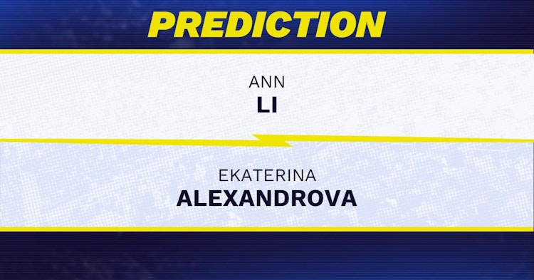 Ann Li vs Ekaterina Alexandrova Tennis Prediction.
