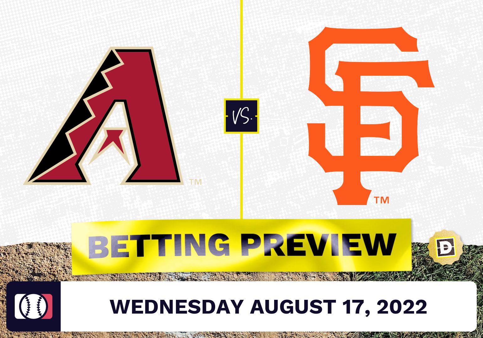 Diamondbacks vs. Giants Prediction and Odds - Aug 17, 2022
