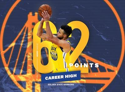 WATCH | All of Steph Curry's career-high 62 points