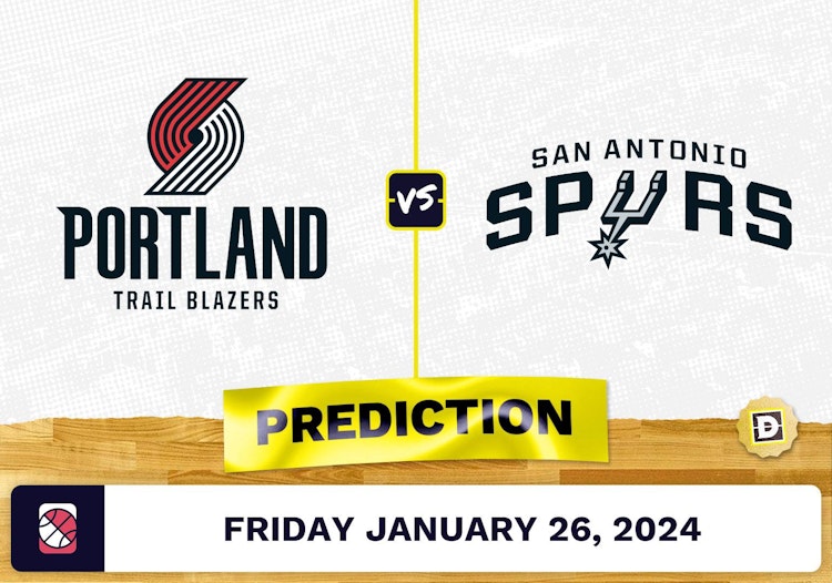 Portland Trail Blazers vs. San Antonio Spurs Prediction, Odds, NBA Picks [1/26/2024]