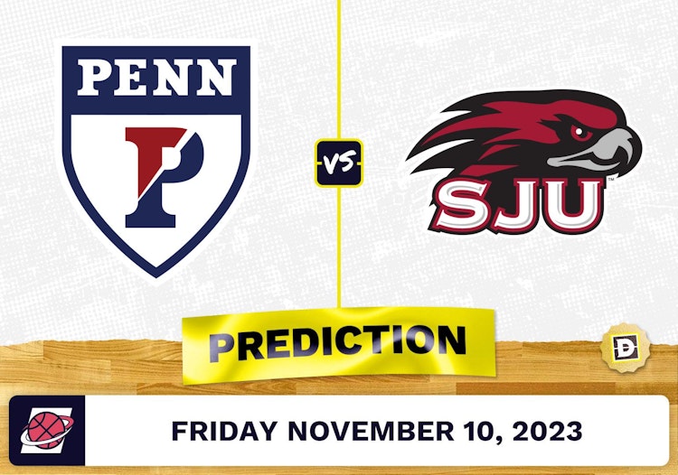 Pennsylvania vs. Saint Joseph's (PA) Basketball Prediction - November 10, 2023
