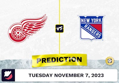 Red Wings vs. Rangers Prediction and Odds - November 7, 2023