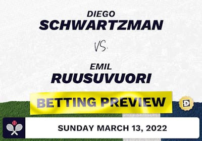 Diego Schwartzman vs. Emil Ruusuvuori Predictions - Mar 13, 2022