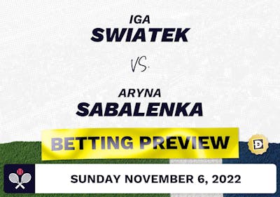 Iga Swiatek vs. Aryna Sabalenka Predictions - Nov 6, 2022