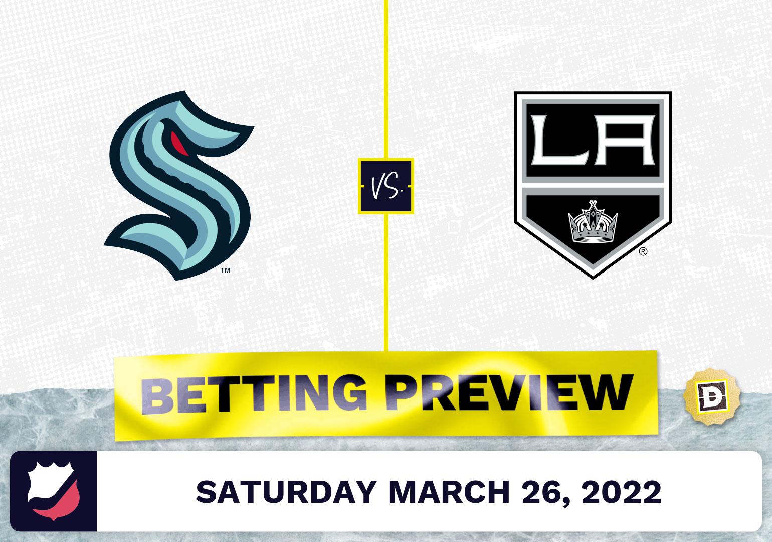 Kraken vs. Kings Predictions and Odds - Mar 26, 2022