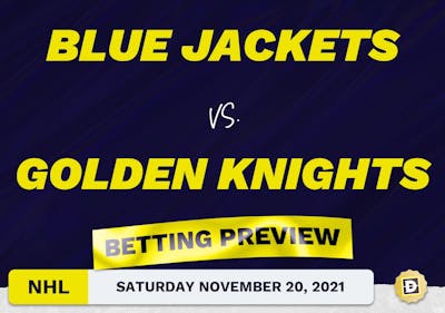 Blue Jackets vs. Golden Knights Predictions and Odds - Nov 20, 2021