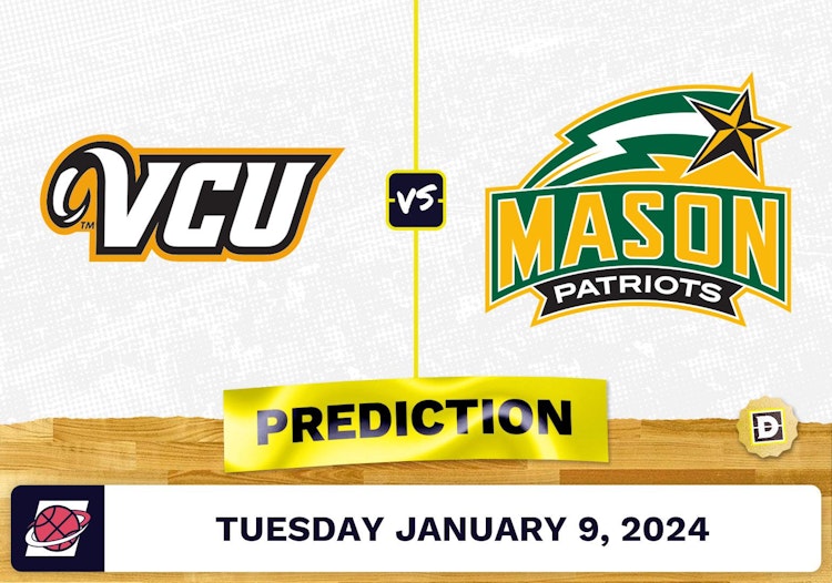 Virginia Commonwealth vs. George Mason Prediction, Odds, College Basketball Picks  [1/9/2024]