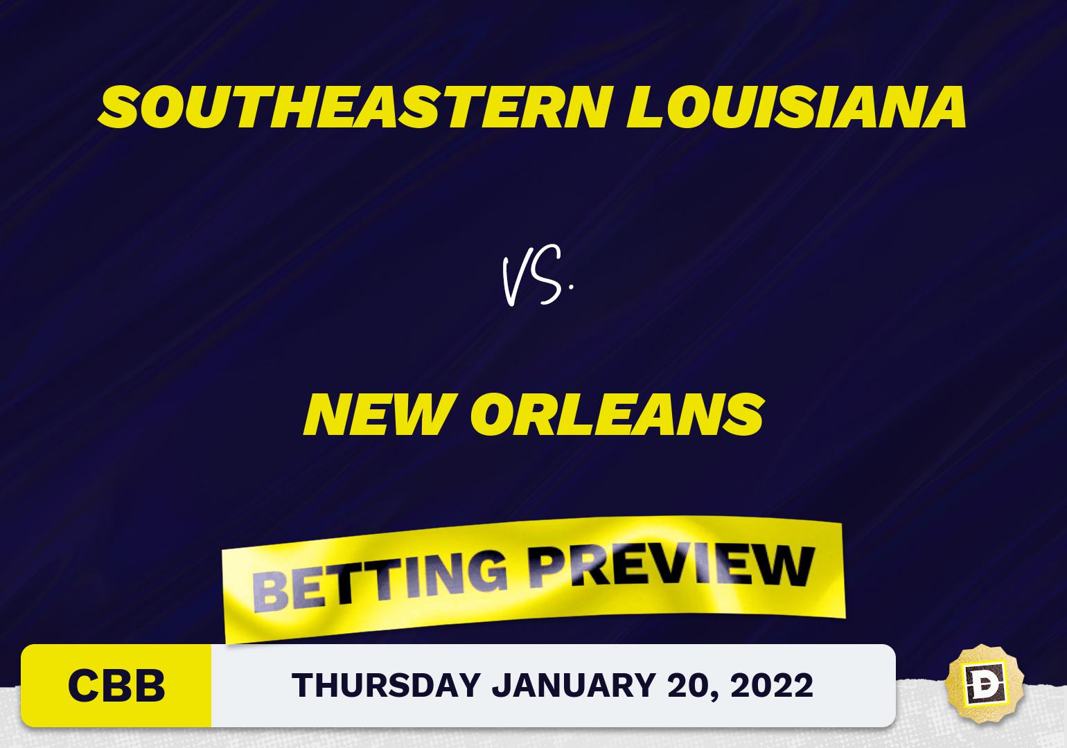 Southeastern Louisiana vs. New Orleans CBB Predictions and Odds - Jan 20, 2022